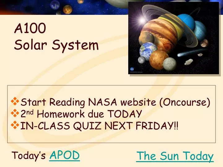a100 solar system