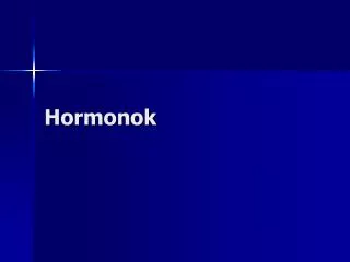 hormonok