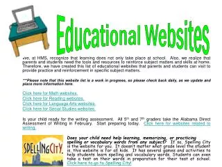 Educational Websites