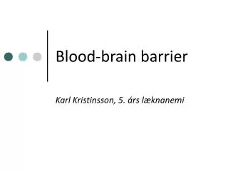 blood brain barrier