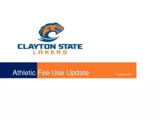 Athletic Fee Use Update