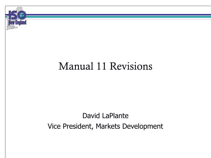 manual 11 revisions