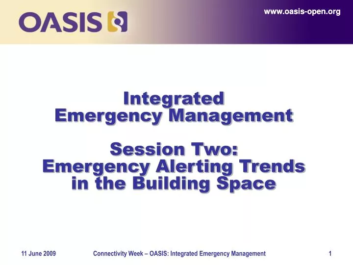 integrated emergency management session two emergency alerting trends in the building space