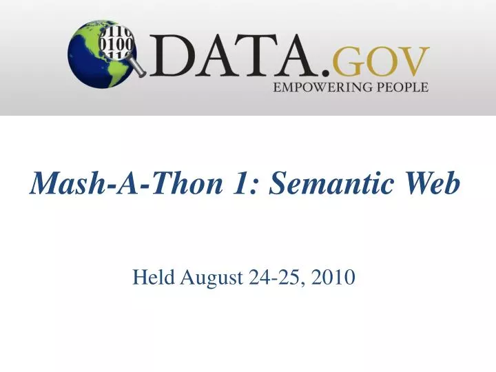 mash a thon 1 semantic web