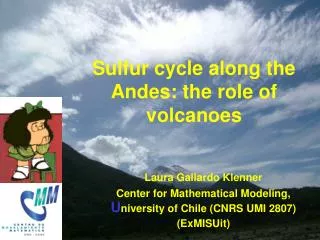 Sulfur cycle along the Andes: the role of volcanoes