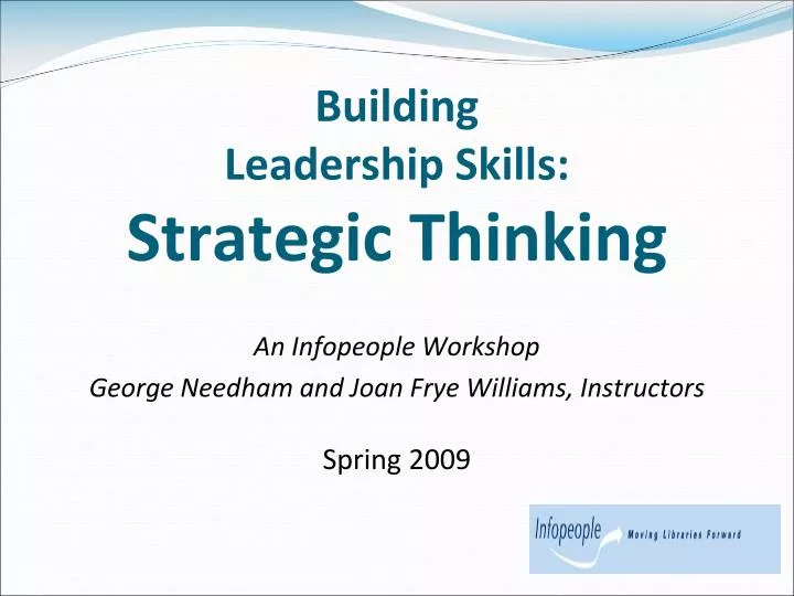 building leadership skills strategic thinking