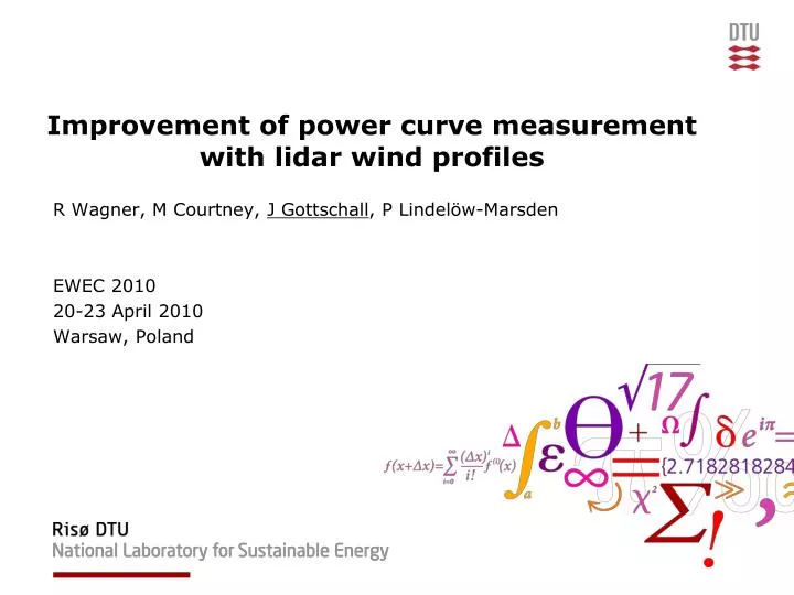 improvement of power curve measurement with lidar wind profiles