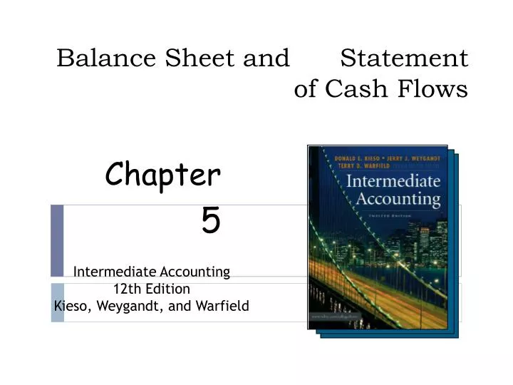 balance sheet and statement of cash flows