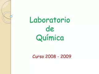 laboratorio de qu mica