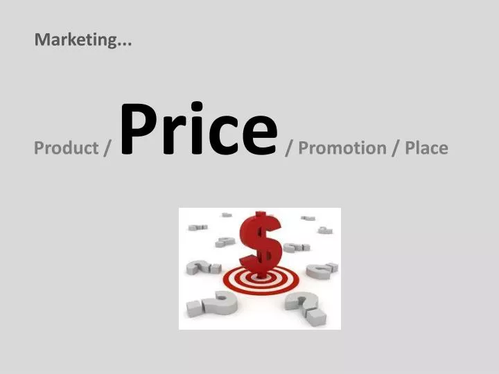 product price promotion place