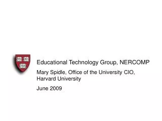 Educational Technology Group, NERCOMP