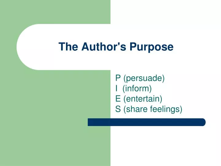 the author s purpose