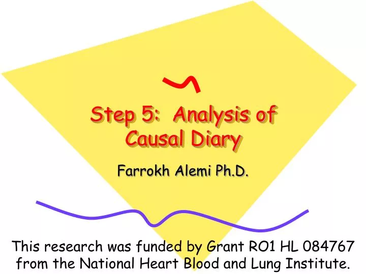step 5 analysis of causal diary