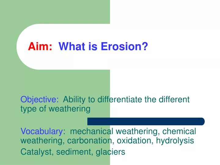 aim what is erosion
