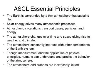 ASCL Essential Principles