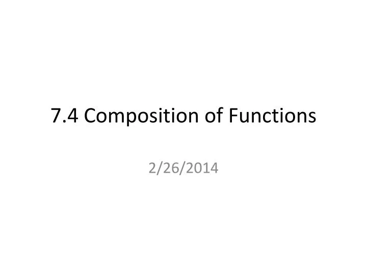 7 4 composition of functions
