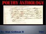 POETRY ANTHOLOGY - slide 1