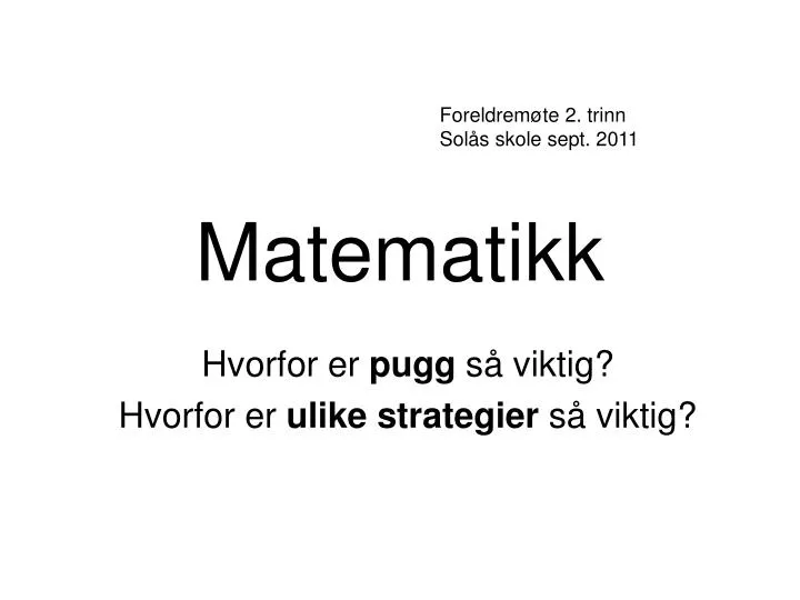 matematikk