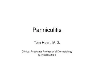 Panniculitis