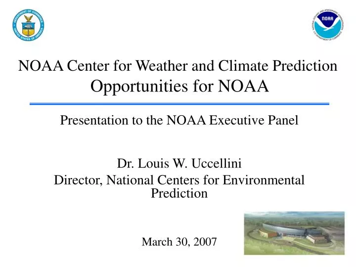 noaa center for weather and climate prediction opportunities for noaa