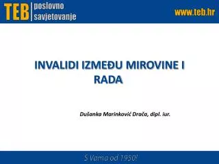 invalidi izme u mirovine i rada