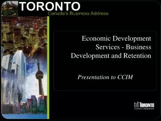 Economic Development Services - Business Development and Retention