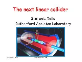 The next linear collider