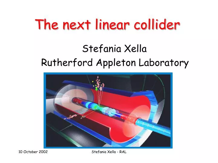 the next linear collider