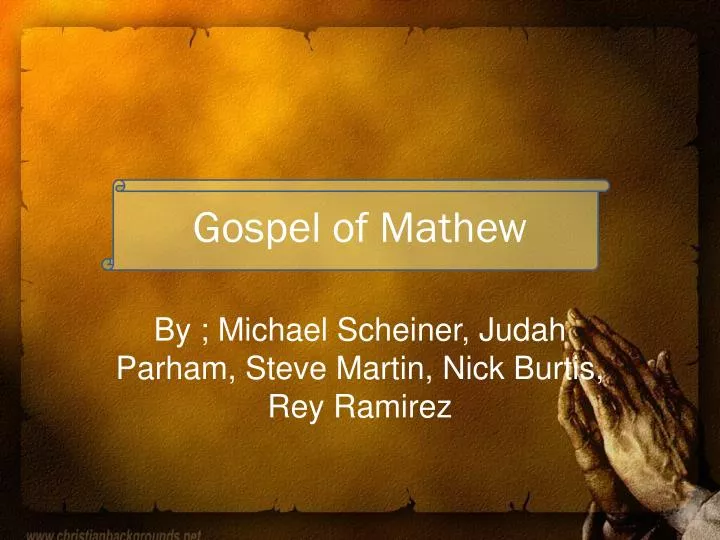 gospel of mathew