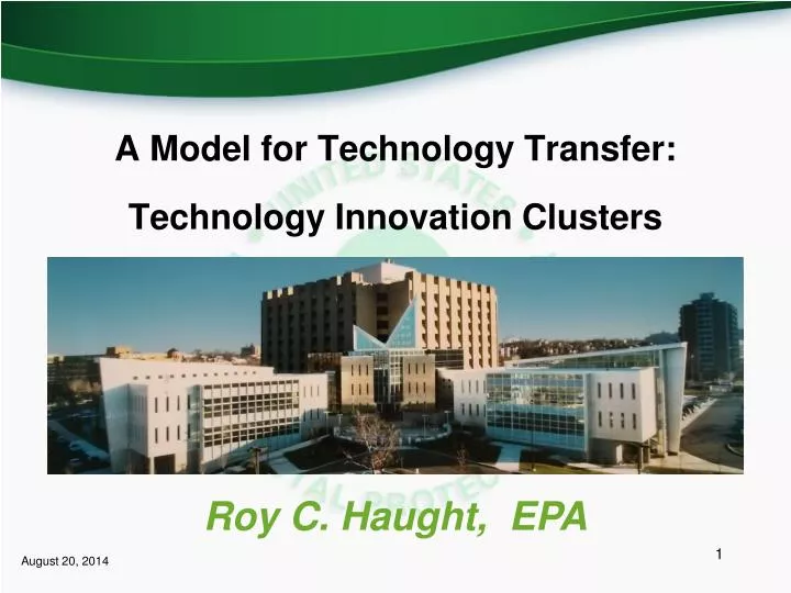 a model for technology transfer technology innovation clusters