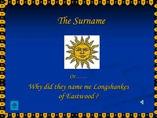 The Surname