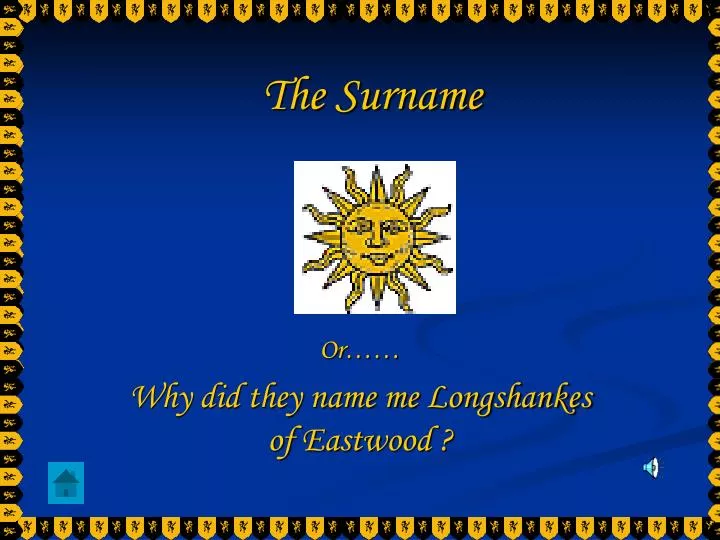 the surname