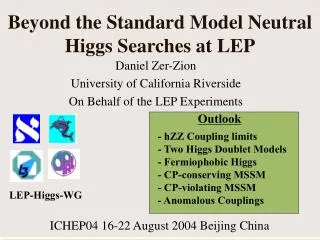 Beyond the Standard Model Neutral Higgs Searches at LEP