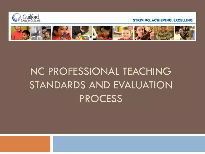 nc professional teaching standards and evaluation process