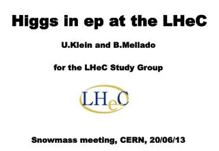 Higgs in ep at the LHeC