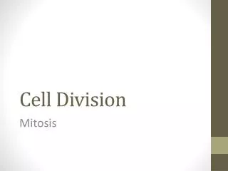 Cell Division