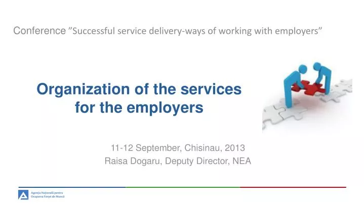 organization of the services for the employers
