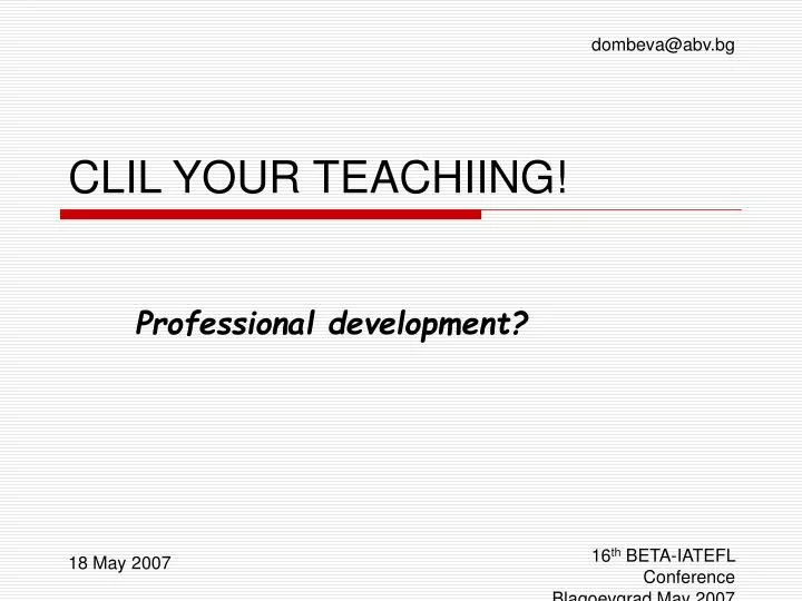 clil your teachiing