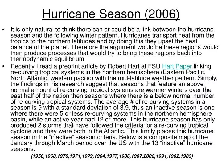 hurricane season 2006