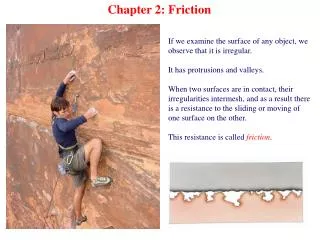Chapter 2: Friction