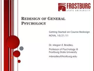 Redesign of General Psychology