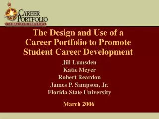 The Design and Use of a Career Portfolio to Promote Student Career Development