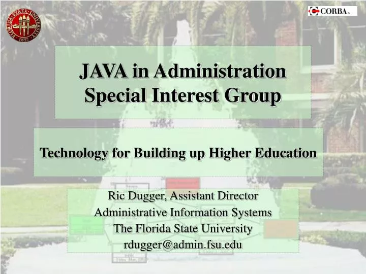 java in administration special interest group