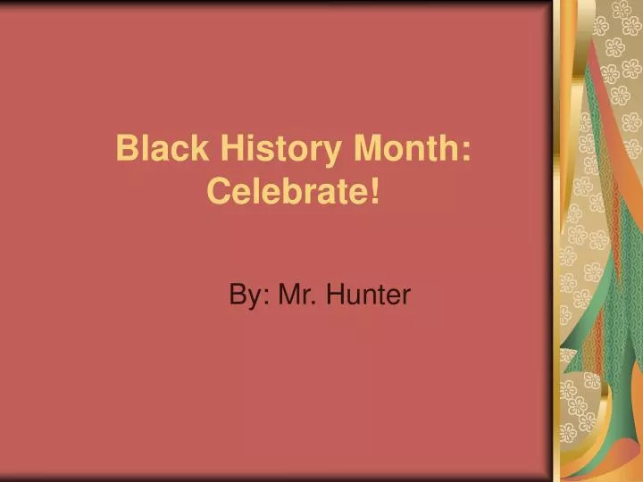 black history month celebrate
