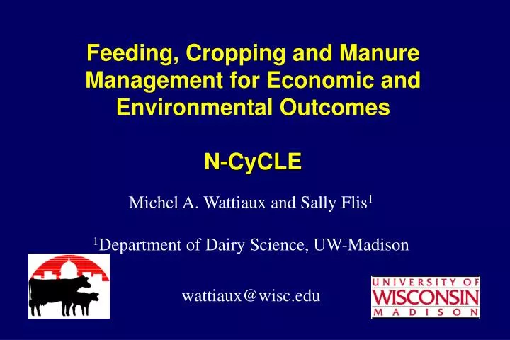 feeding cropping and manure management for economic and environmental outcomes n cycle