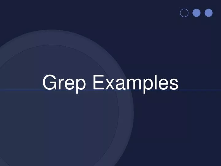 grep examples