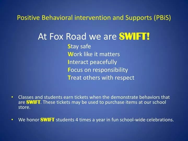 positive behavioral intervention and supports pbis