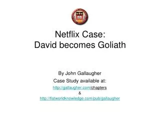 Netflix Case: David becomes Goliath