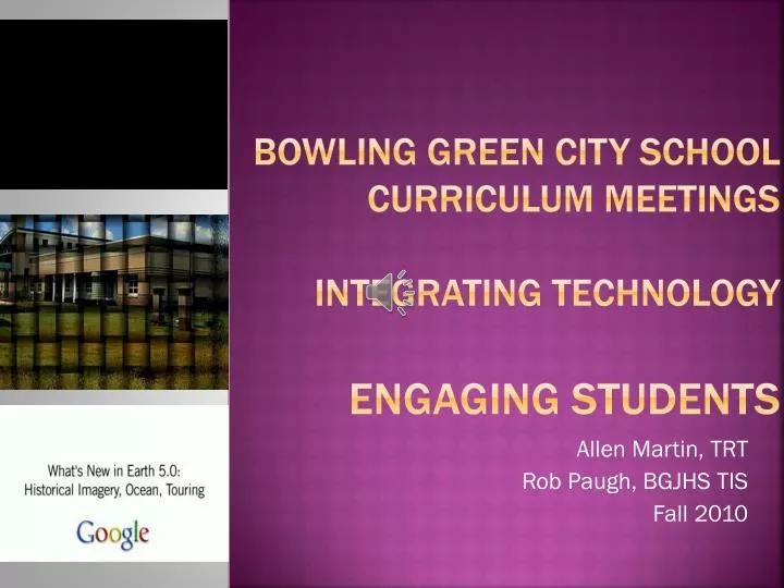 bowling green city school curriculum meetings integrating technology engaging students