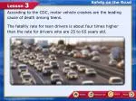 Safety on the Road - slide 1